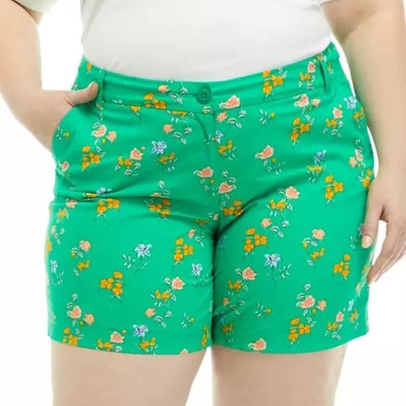 Crown & Ivy Shorts Size 16 Caroline Stretch NWOT - Picture 1 of 14